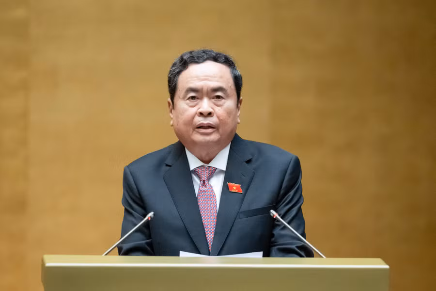 Ông Trần Thanh Mẫn phát biểu tại phiên khai mạc.