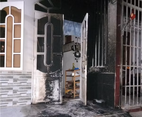 Hiện trường vụ việc.