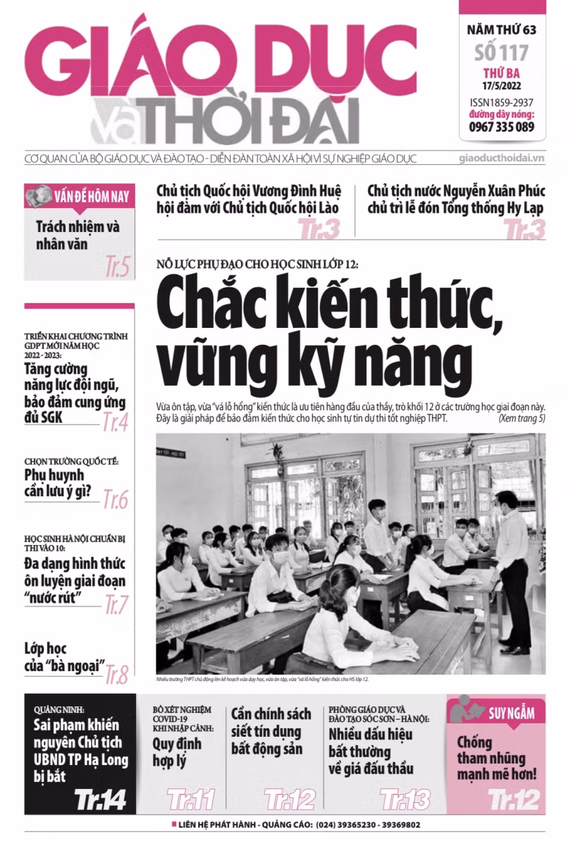 Tin tức báo in số 117, ra ngày hôm nay 17/5/2022