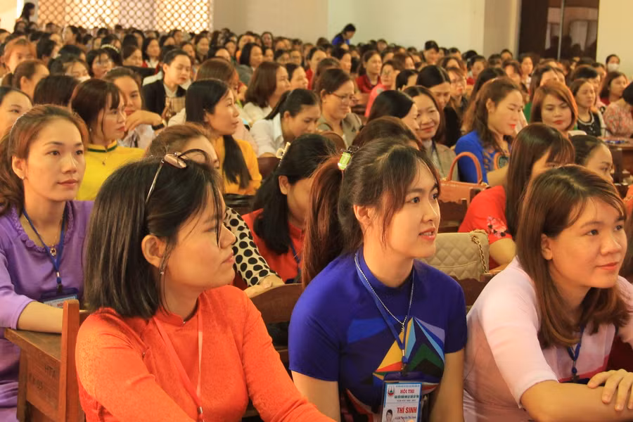 Các thí sinh tham dự Hội thi