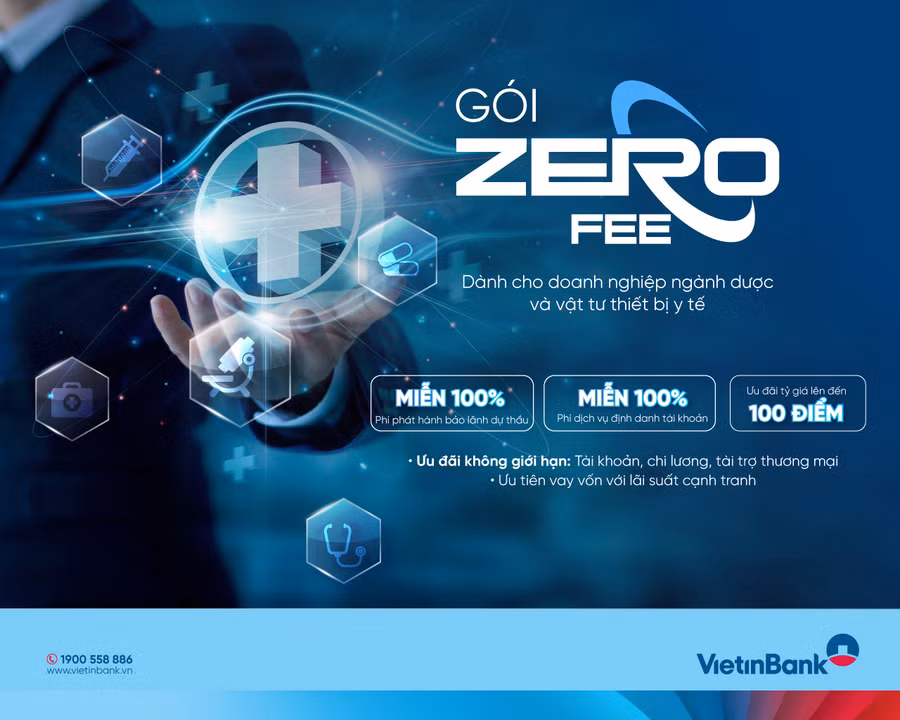 VietinBank tung gói ưu đãi phí “Zero Fee” dành cho doanh nghiệp ngành dược