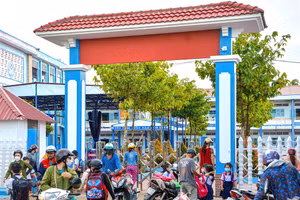 Trường Tiểu học Tân Lợi (huyện Thới Bình, Cà Mau). Ảnh: V. Hữu
