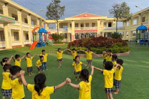 Trường Mầm non Minh Trí (Sóc Sơn, Hà Nội). Ảnh: NTCC