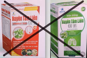 Bộ Y tế đã có cảnh báo về 2 sản phẩm xuyên tâm liên giả mạo công dụng phòng chống Covid-19. Nguồn: VGP.