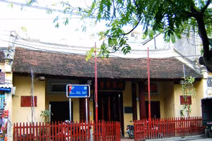 Đền Bạch Mã (quận Hoàn Kiếm). ẢNh: Internet.