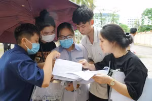 Thí sinh Nghệ An nhận xét về đề thi môn Toán, Kỳ thi Tốt nghiệp THPT năm 2022. 