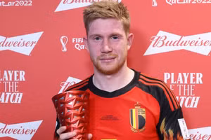 De Bruyne 'không phục' khi được trao Cầu thủ hay nhất trận Bỉ - Canada