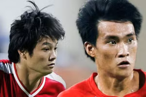 Công Vinh, Văn Quyến đá cặp trong trận giao hữu với CLB Borussia Dortmund.