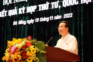 Thường trực Ban Bí thư Võ Văn Thưởng trả lời ý kiến của cử tri TP. Đà Nẵng. 