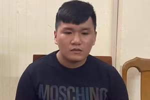 Đỗ Trí Dũng tại cơ quan công an. Ảnh: Công an. 