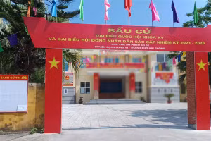 Khu vực bầu cử sạch đẹp.