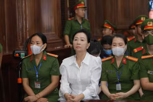 Bị cáo Trương Mỹ Lan trong phiên xét xử.
