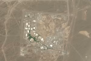 Hình ảnh tổng quan về Nhà máy làm giàu nhiên liệu Natanz của Iran có diện tích 100.000 mét vuông, ngày 26/7/2015 (Ảnh:© DigitalGlobe qua Getty Images)