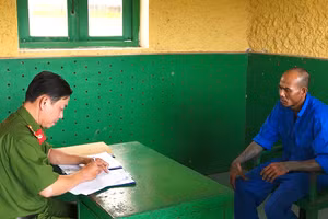 Lâm Văn Mai làm việc với cơ quan công an.