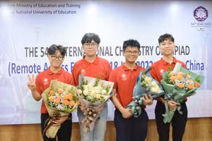 4 học sinh Việt Nam giành Huy chương Vàng Kỳ thi Olympic Hóa học quốc tế 2022.
