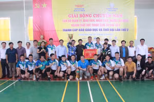 Lần thứ 2, đội bóng chuyền Nam Sở GD&ĐT Nghệ An giành chức vô địch.