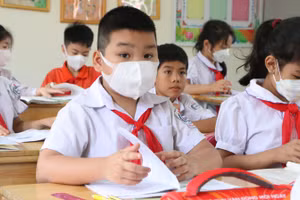 Hiện tại, các em học sinh lớp 1, lớp 2, lớp 6 đang học SGK mới theo Chương trình GDPT 2018. Ảnh: Đình Tuệ.