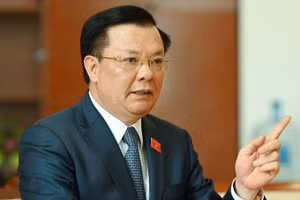 Bí thư Thành uỷ Hà Nội Đinh Tiến Dũng. Ảnh: Thanh Sơn.