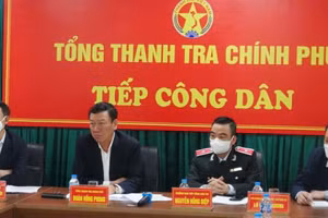 Tổng Thanh tra Chính phủ tiếp công dân về các vụ việc kéo dài