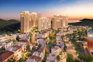 The Sea gồm 2 tòa tháp nằm tại trung tâm dự án Sun Grand City Hillside Residence