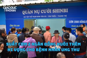 Suất cơm 2 ngàn đồng nuôi thêm hi vọng cho bệnh nhân ung thư