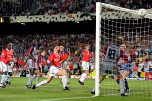 Solskjaer ghi bàn thắng ở phút 93 trong trận chung kết Champions League 1999.