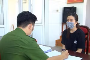 Nguyễn Thị Vân Anh làm việc với cơ quan điều tra