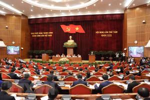 Toàn cảnh phiên khai mạc Hội nghị Trung ương 8, khóa XIII. (Ảnh: Phương Hoa/TTXVN)