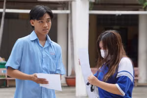 Thí sinh dự thi tốt nghiệp THPT năm 2023. Ảnh: Mạnh Tùng