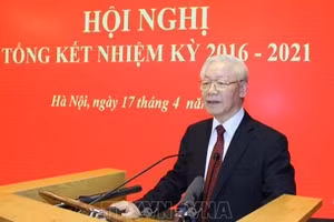 Tổng Bí thư dự Hội nghị tổng kết nhiệm kỳ 2016-2021 của Hội đồng Lý luận Trung ương