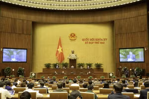 Kỳ họp thứ 2 Quốc hội khoá XV, ngày 08/11/2021. Ảnh: Quochoi.vn