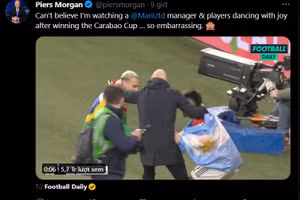 Bài đăng của Piers Morgan trên trang cá nhân.