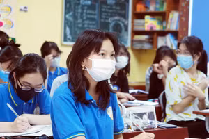 Học sinh lớp 9 trường THCS Kinh Bắc tập trung ôn tập chuẩn bị cho kỳ thi.