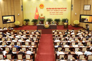 Khai mạc kỳ họp thứ 9 Hội đồng nhân dân thành phố Hà Nội
