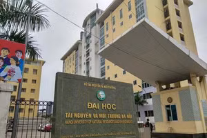 Trường Đại học Tài nguyên và Môi trường Hà Nội nơi xảy ra sự việc.