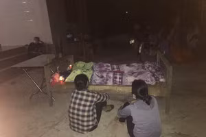 Thi thể 2 cháu.