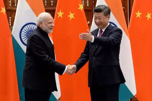 Thủ tướng Ấn Độ Narendra Modi và Chủ tịch Trung Quốc Tập Cận Bình.