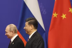 Tổng thống Nga Vladimir Putin và Chủ tịch Trung Quốc Tập Cận Bình.