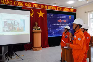 Hội thi An toàn vệ sinh viên giỏi giúp nâng cao kỹ năng hoạt động về công tác ATVSLĐ.