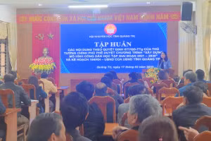 Hội khuyến học Quảng Trị tập huấn, triển khai các văn bản về xây dựng mô hình 'Công dân học tập'.