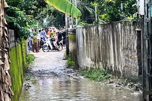 Địa điểm hai người đàn ông đẩy xe tang bị điện giật dẫn đến tử vong.