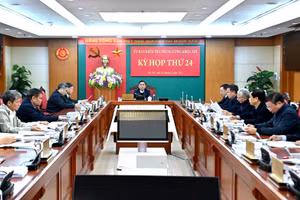 Kỳ họp thứ 24 của Ủy ban Kiểm tra Trung ương.
