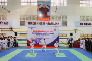 Khai mạc giải vô địch Karate sinh viên đại học, cao đẳng Hà Nội lần thứ I - 2022.