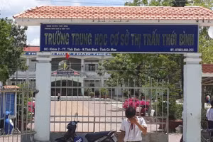Trường THCS Thị trấn Thới Bình, huyện Thới Bình (Cà Mau).