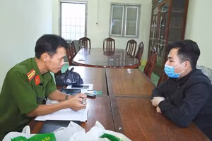Đỗ Minh Hậu làm việc với cơ quan công an.