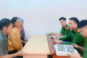 Ba nghi phạm tại cơ quan điều tra.