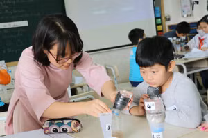 Giờ học STEM của học sinh Trường Tiểu học Ban Mai (Hà Đông, Hà Nội). Ảnh: ITN.