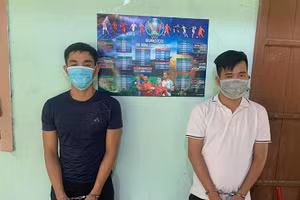 Đối tượng Phan Văn Nam và Lê Văn Lương bị bắt giữ.
