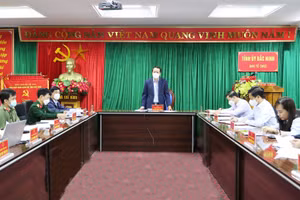 Phó Bí thư Thường trực Tỉnh ủy Bắc Ninh Nguyễn Quốc Chung phát biểu kết luận Hội nghị.