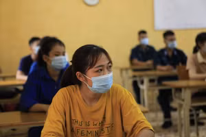 Học sinh Bắc Giang trong kỳ thi tốt nghiệp THPT năm 2020.